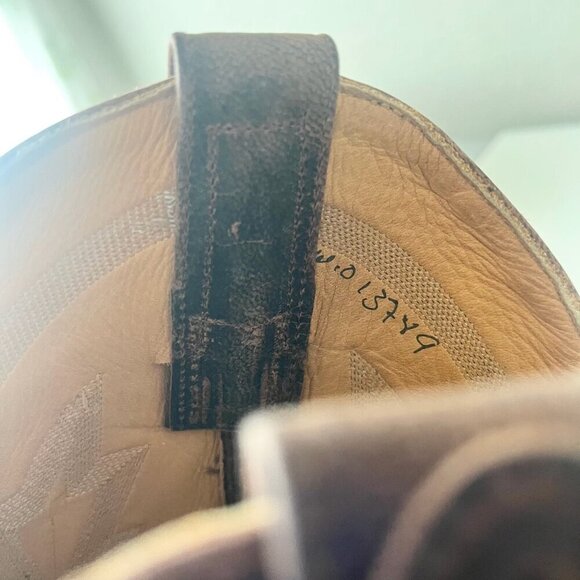 NEW Rod Patrick Mens Cowboy Boots 14.5A Perro Loco Brown Western Square Toe - Picture 10 of 11